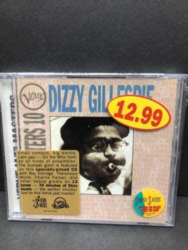 Dizzy Gillespie Verve Jazz CD Masters 10 1993 NEW SEALED CD