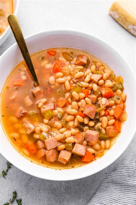 Crockpot Ham and Bean Soup Recipe - The Cookie Rookie®