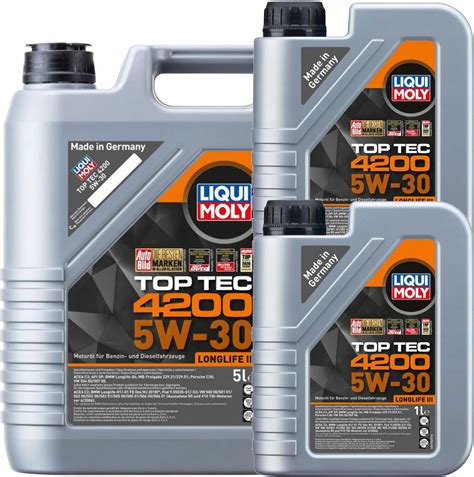 Olej Silnikowy Liqui Moly Top Tec 4200 5W30 Ll 5L 2L Opinie I Ceny Na