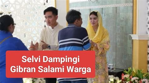 Anggunnya Selvi Ananda Saat Dampingi Gibran Open House Lebaran Di Loji