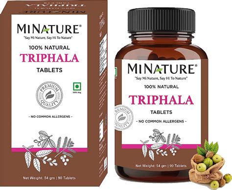 Mi Nature Triphala Tablets 90 Tablets 1000mg Healthy Digestion