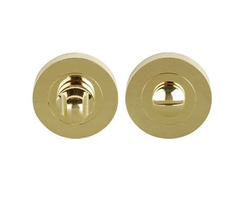 Excel Hardware Bathroom Turn Release Polished Brass