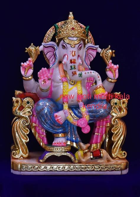 Marble Lord Ganesh Statue Inch At Rs In Alwar Id