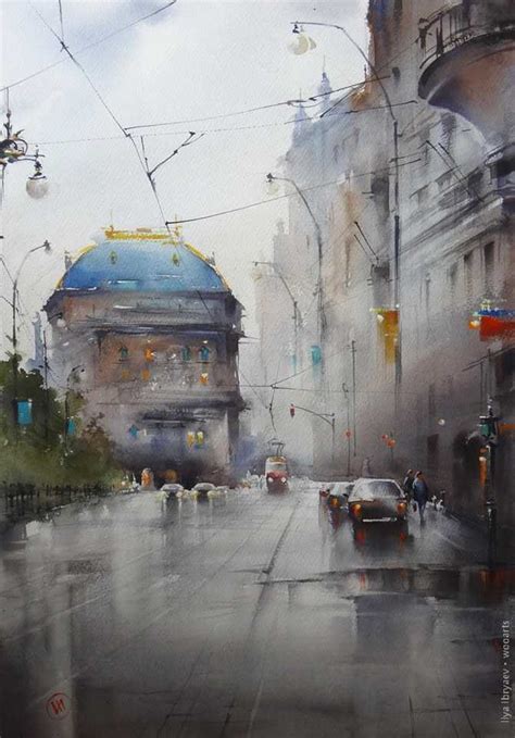 Ilya Viktorovich Ibryaev Gallery 29 Watercolor Paintings Russian Artist