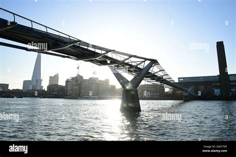 The Millennium Bridge in London Stock Photo - Alamy