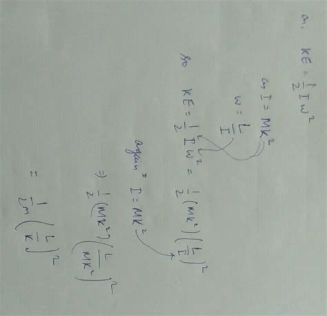 0 6 Derive An Expression The Kinetic Energy Of A Body Of Mass M