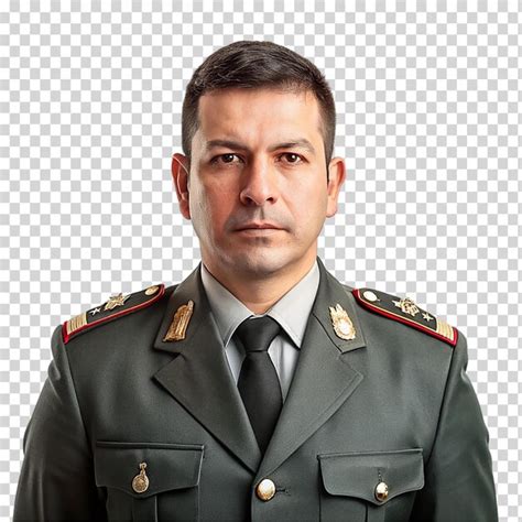 Uma Fileira De Uniformes Militares Em Fundo Transparente PSD Premium