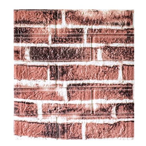 Weloille DIY Self Adhensive Brick Pattern Wallpaper Sticker For Home