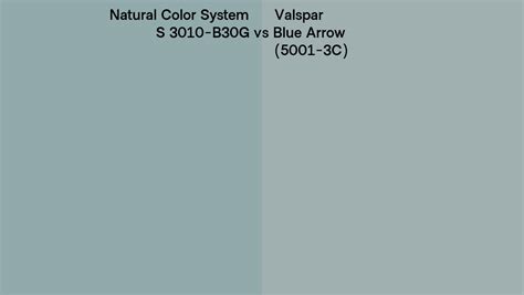 Natural Color System S 3010 B30g Vs Valspar Blue Arrow 5001 3c Side