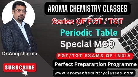 Pgt Chemistry Preparation Tgt Chemistry Rpsc Dsssb Tgt Mcq