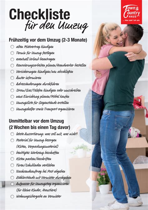 Checkliste Umzug