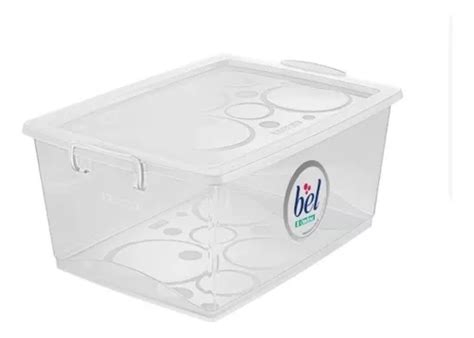 Organizador Plastico Cristal Trava 30l 80700 Parcelamento Sem Juros