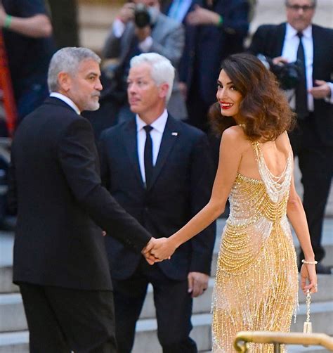 Photo George Clooney Et Sa Femme Amal Arrivent La Soir E Albie