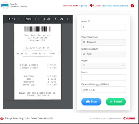 Connect Scan For QuickBooks Online With QuickBooks Online Intuit