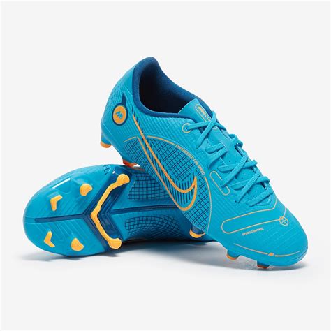 Nike Bambini Mercurial Vapor Xiv Academy Fg Mg Blu Cloro Arancione