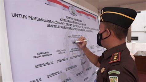 Kejaksaan Negeri Aceh Barat Canangkan Zona Integritas Wilayah Bebas