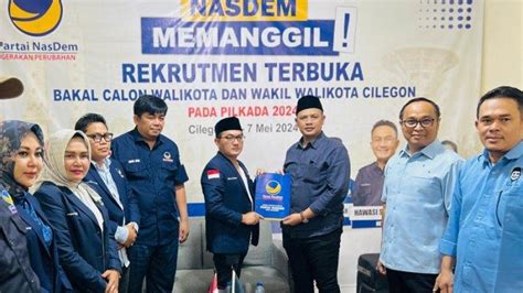 Resmi Ditutup Tujuh Bakal Calon Wali Kota Cilegon Ikuti Penjaringan Di