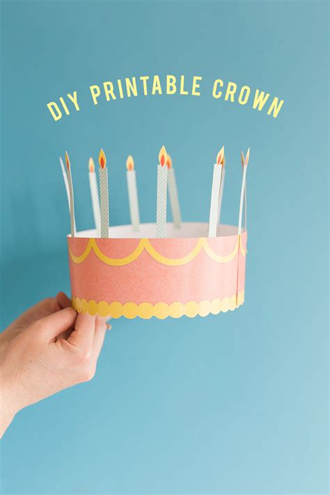 Felt Birthday Crown Template