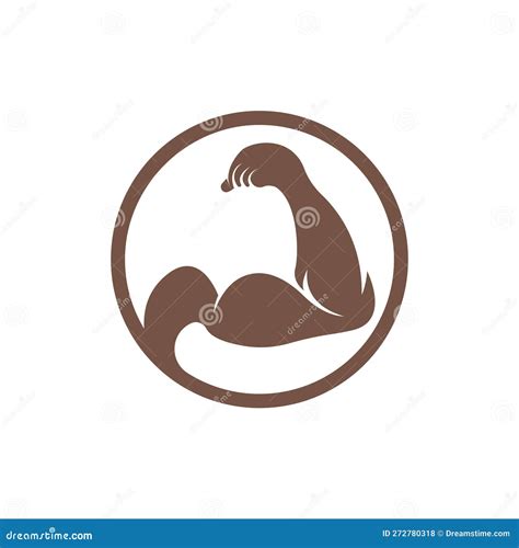 Arm Muscle Silhouette Logo Biceps Icon Stock Vector - Illustration of healthy, silhouette: 272780318