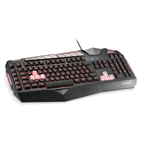 Teclado Gamer Multilaser Warrior Teclas Anti Ghosting Abnt2 Preto Com