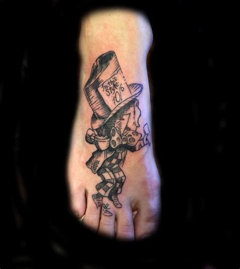 Mad Hatter From Alice In Wonderland By Justin Hicks Mad Hatter Tattoo