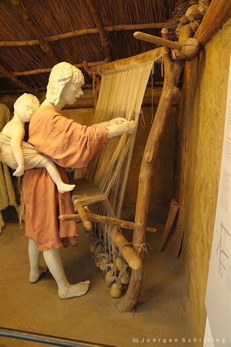 Stone Age Loom At The Deutsches Museum In Munich Tablet Weaving