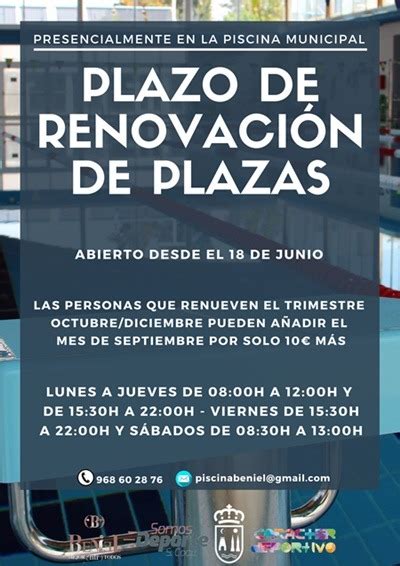 La Piscina Municipal ha abierto el plazo de renovación de plazas