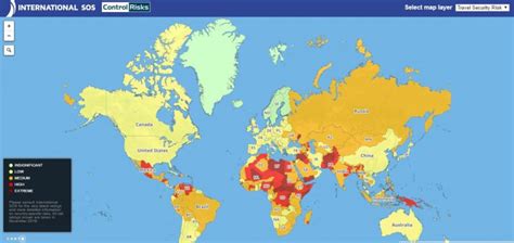 Viaggi e Turismo ecco la mappa dei paesi più pericolosi al mondo