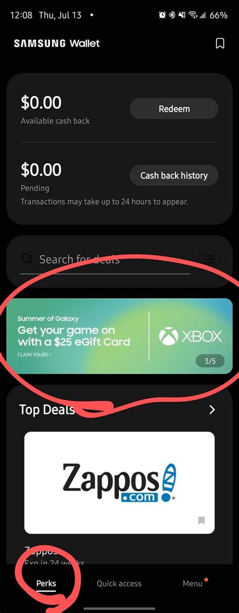 Samsung Is Giving Away 25 Microsoft Xbox T Cards In Samsung Wallet Just Go To The Perks