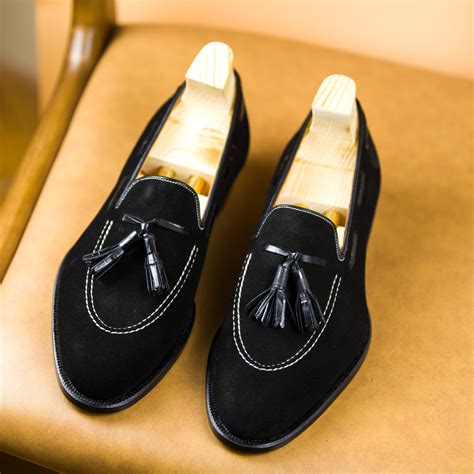 Black Suede Tassel Loafer