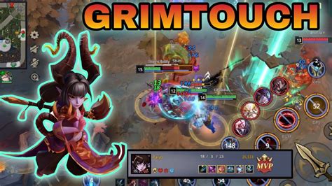 Grimtouch MVP With 18 Kill 23 Assist AutoChess Moba Dota 2 Mobile