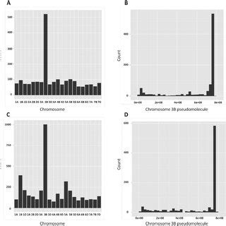 Distribution Of Degs A B And Snps C D Across The Chromosomes