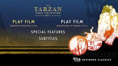 The Tarzan Vault Collection Blu-ray (Tarzan of the Apes / Adventures of Tarzan / The New ...