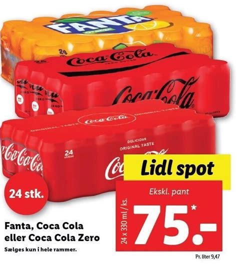 Fanta Coca Cola Eller Coca Cola Zero Tilbud Hos Lidl