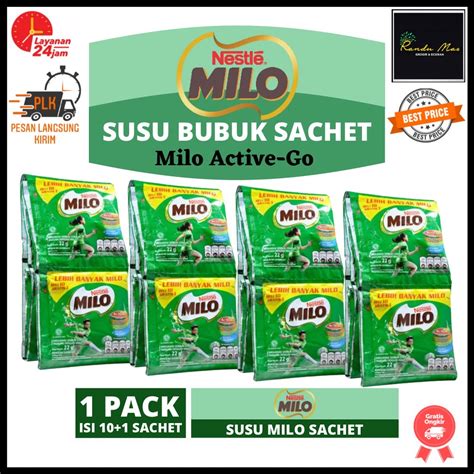 Jual Nestle Milo Activ Go Susu Bubuk Coklat Instant Sachet Anak Gr