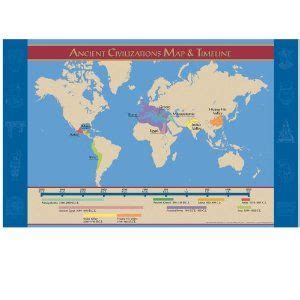 Amazon.com: Ancient Civilizations Map and Timeline- Poster: Prints ...