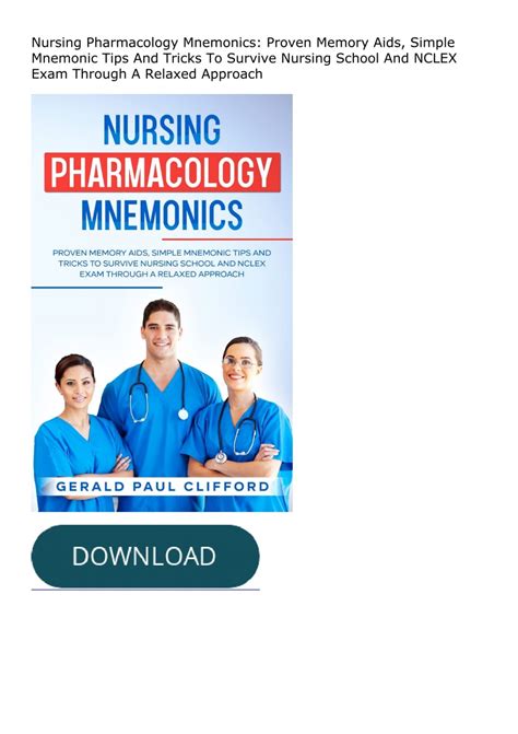 Download ⚡️ Nursing Pharmacology Mnemonics Proven Memory Aids Simple Mnemonic Tips And Tricks