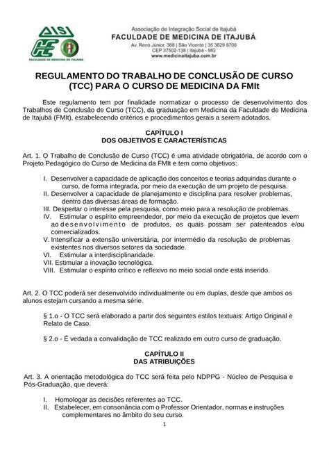 PDF REGULAMENTO TRABALHO DE CONCLUSÃO DE PDF file1 REGULAMENTO DO