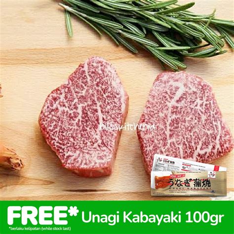 Jual Japanese Wagyu Beef Filet Mignon A5 Tenderloin Wagyu A5 Steak