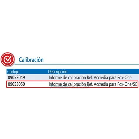 Calibraci N Acreditada Para Fox One Sc Wigam Asegura La Calidad De Tus