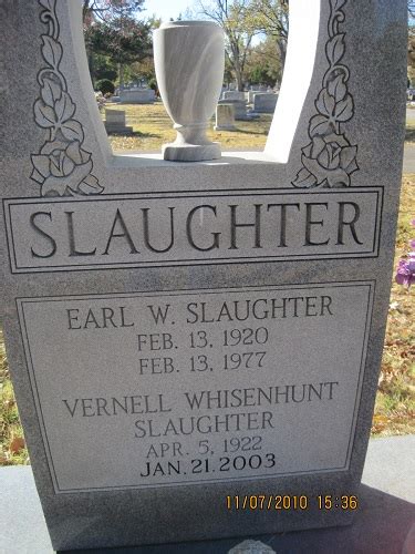 Vernell Whisenhunt Slaughter 1922 2003 Find A Grave Memorial