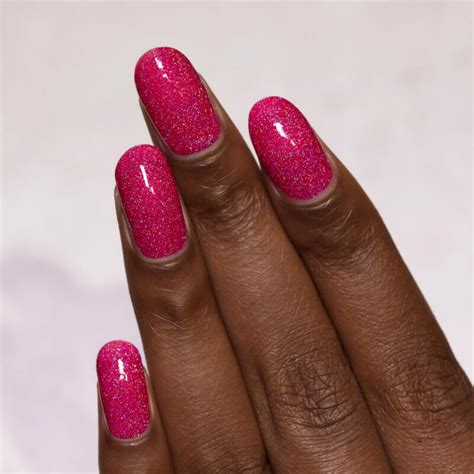 Play Date Vivid Magenta Holographic Jelly Nail Polish By Ilnp