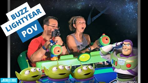 Buzz Lightyear Space Ranger Spin Full Ride Experience Walt Disney