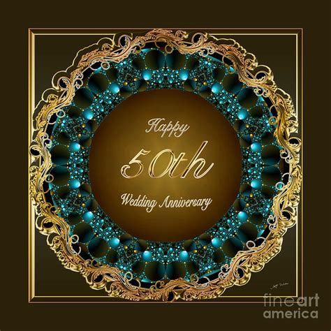 Happy Golden Wedding Anniversary Digital Art By Heinz G Mielke