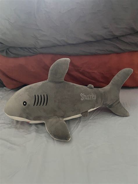 Shark soft toys hugging, Hobbies & Toys, Toys & Games on Carousell