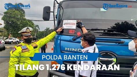 Polisi Di Wilayah Hukum Polda Banten Tilang Kendaraan Odol Youtube