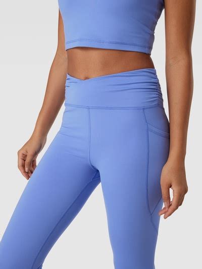 Dkny Performance Leggings Mit Label Print Modell Balance Hellblau