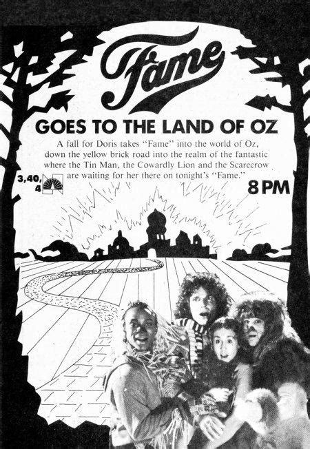 An Old Concert Poster With The Band Going To The Land Of Oz