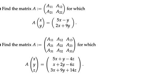 Solved A11 A12 Find The Matrix A A For Which A21 A22 5x