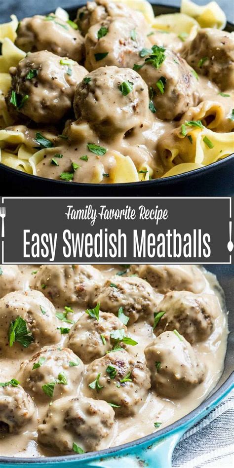 Easy Swedish Meatballs In Sauce Recipe Home Made Interest